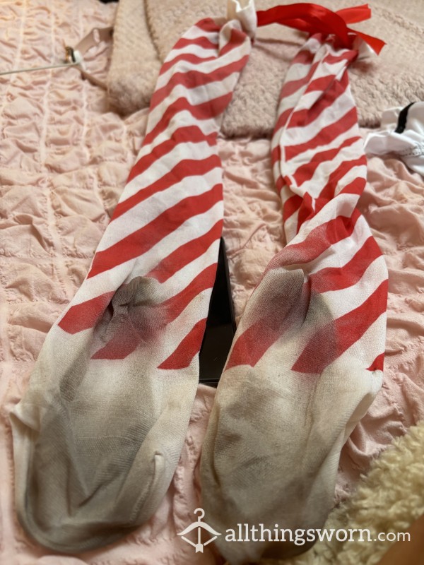 4 Week Old Worn Christmas Stockings