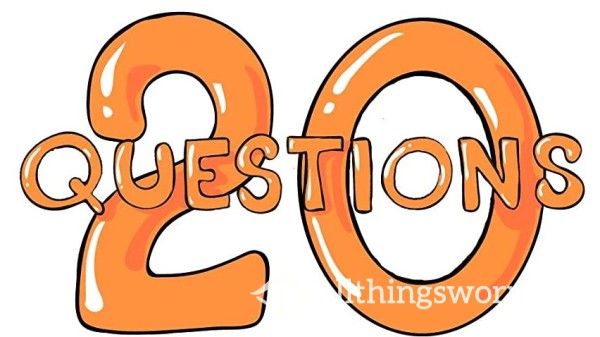 20 Questions (with £3 Discount)