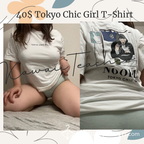 ❤️‍🔥SOLD❤️‍🔥 40$ Tokyo Chic Girl T-shirt Worn For A Day Or More