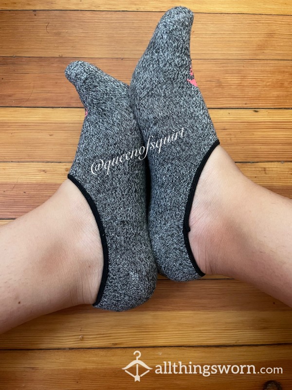 5 Day Wear No Show Socks - Gray