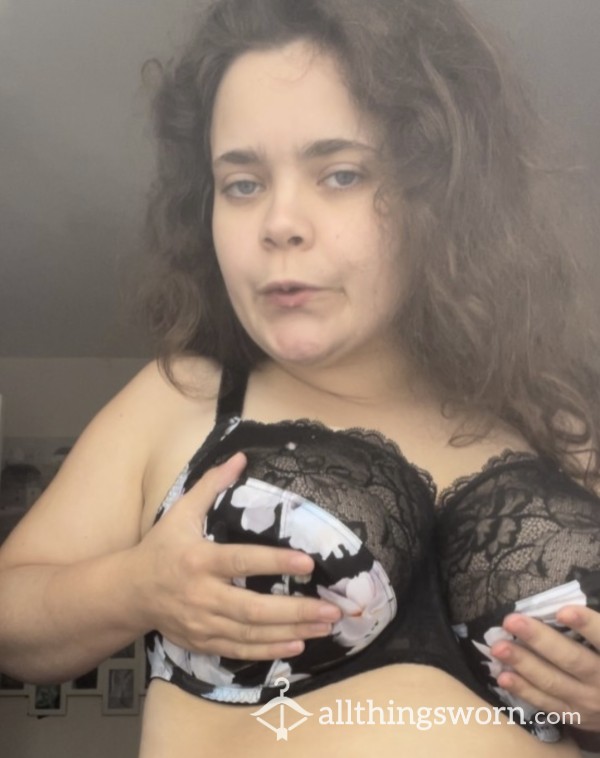 5 Min 30 Sec- Spitting On And Playing With My Huge G Cup Natural Tits- With And Without A Bra