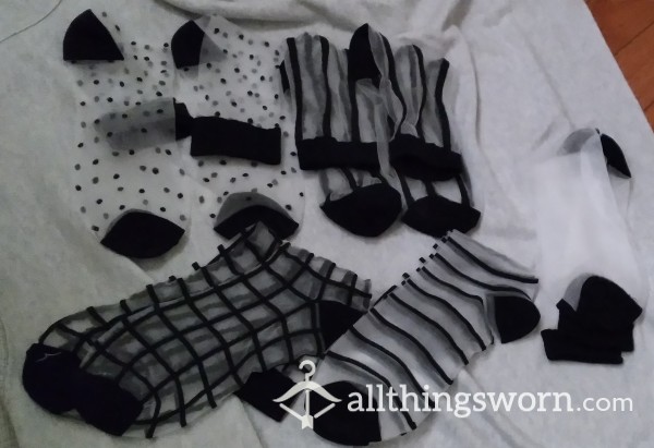 5 Pairs Mesh Ankle Socks/ $10 For Those Within Canada