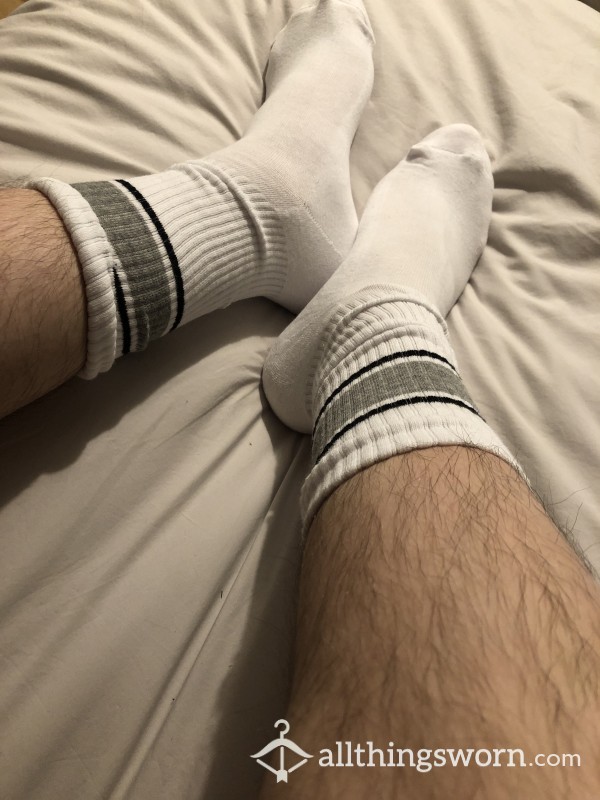 5 Year Old, VERY Used White Cotton Socks