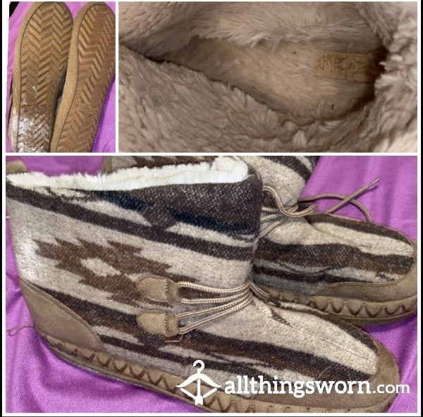 5 Year Worn Slipper Boots. Free US Shipping