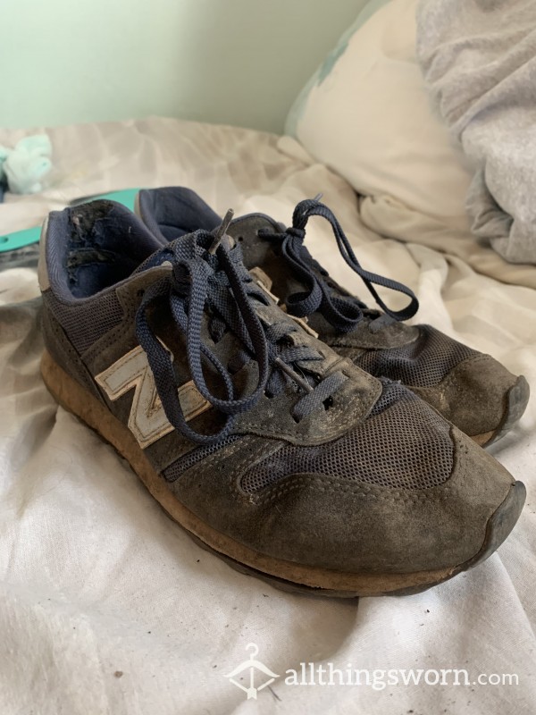 5 Years Old Worn Battered Trainers