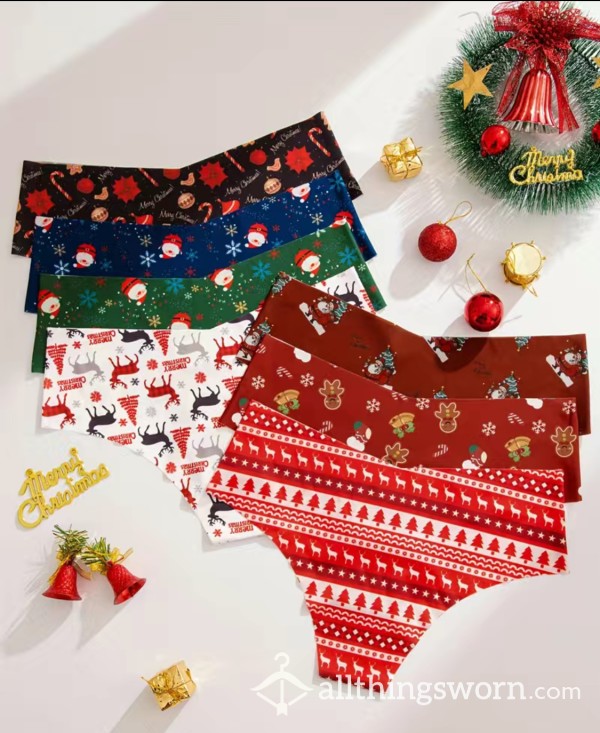 7 Christmas Holiday Full-Back Panties