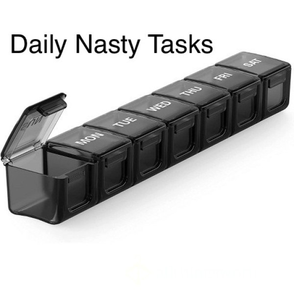 7 Organized Daily Tasks For The Week