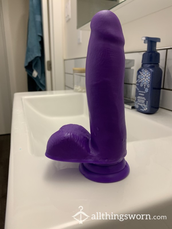 7in Purple Dildo With Suction Cup