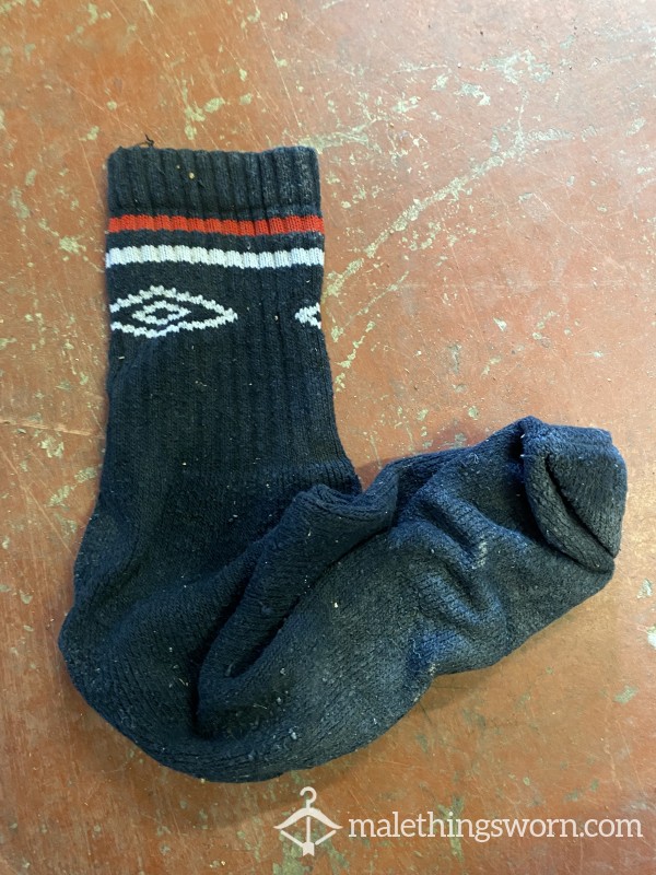 8-11 Navy Umbro Heavily Worn Sock