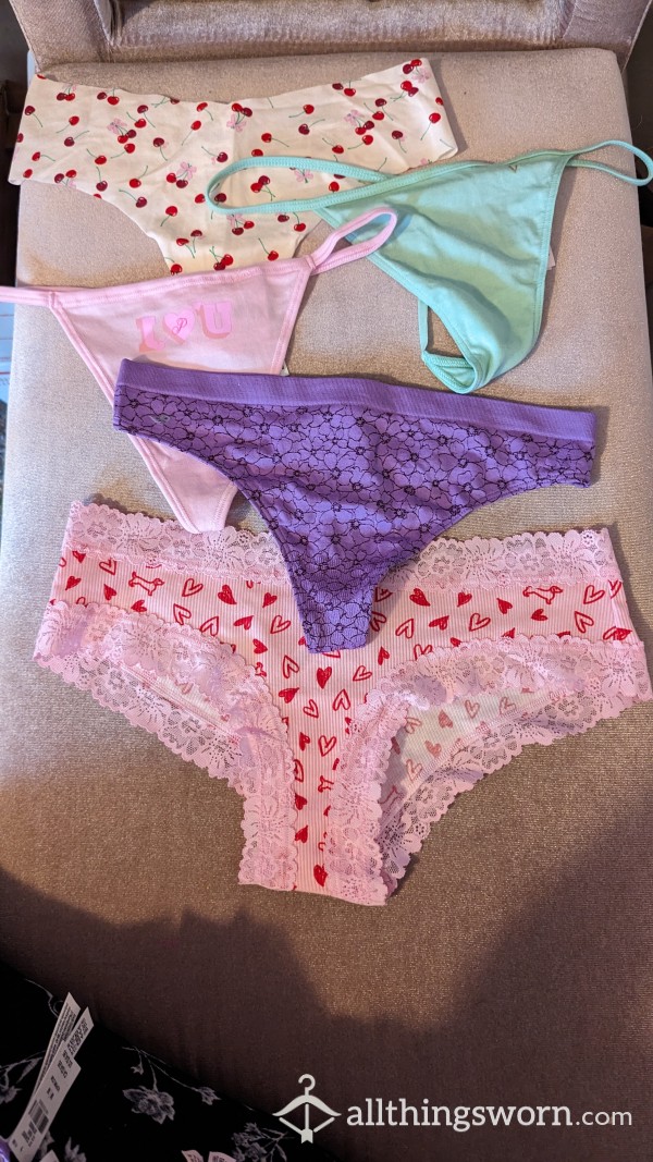 A Few Random Pairs Of Panties And Thongs From My Most Recent Victoria Secret Haul !