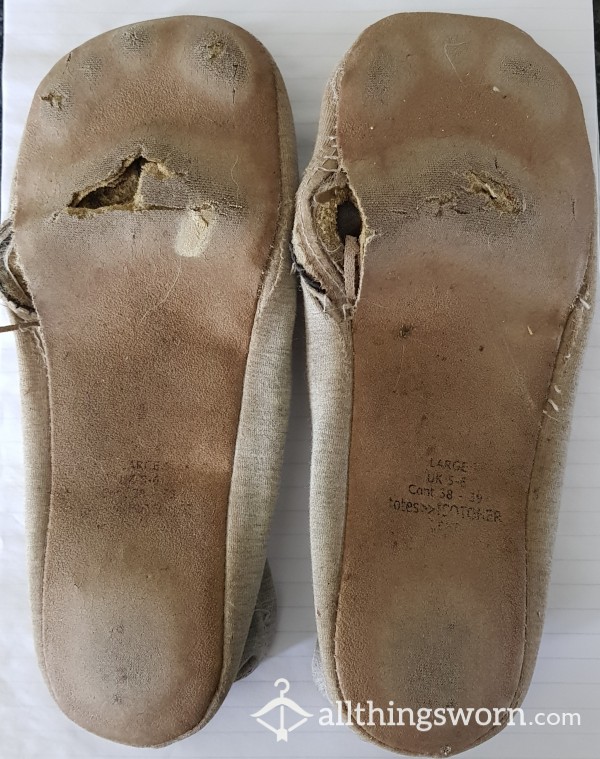 Absolutely Trashed Ballet Slippers - Smelly, Well-Worn, 2 Years Old