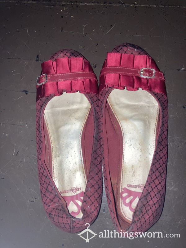 Worn Out Red Flats