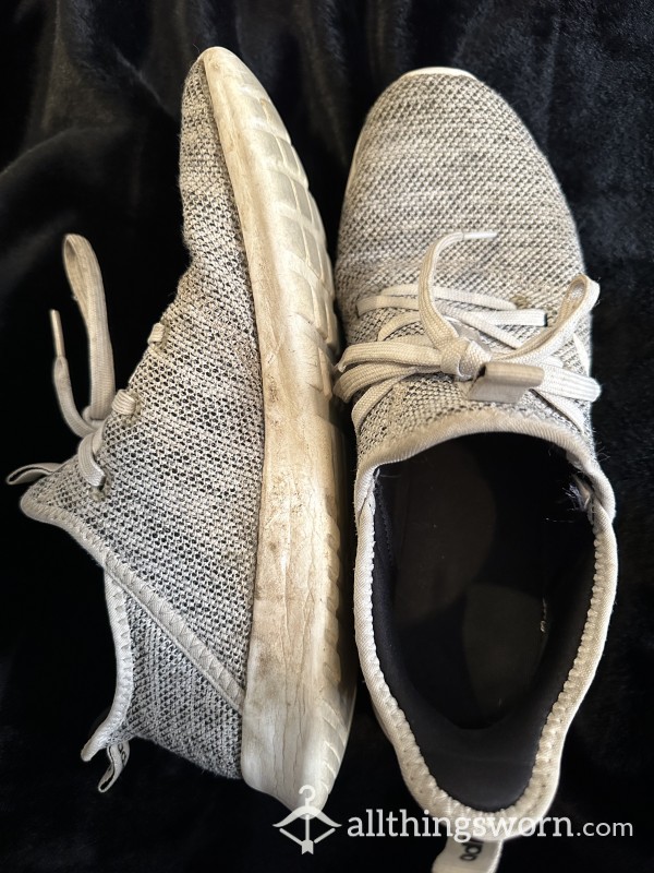 Abused, Used, Extremely Worn Adidas Shoes- Size 10