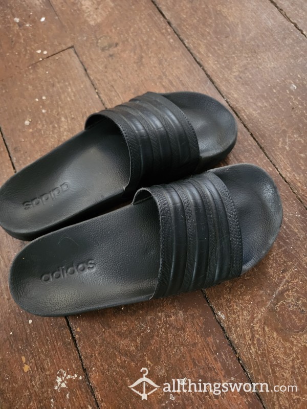 Adidas Black Slides