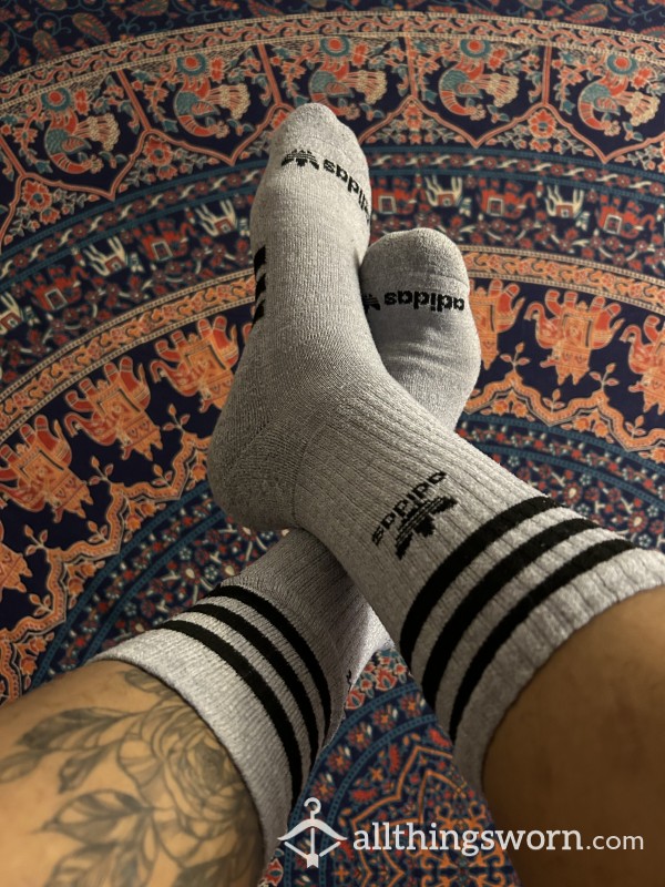 Adidas Long Grey Socks 3-Day Wear