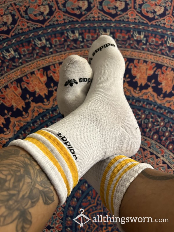 Adidas Yellow/Black Long Socks 3-Day Wear