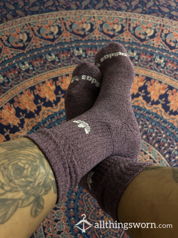 Adidas Purple Long Socks 3-Day Wear