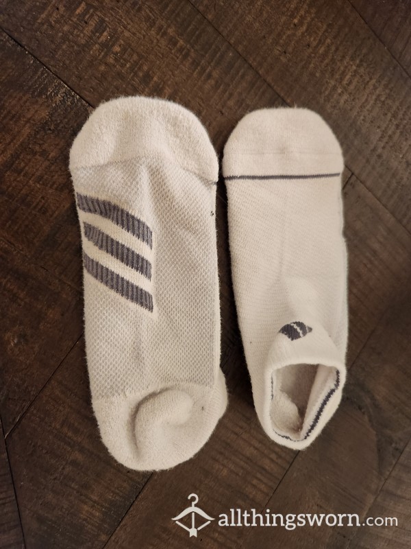Adidas White Ankle Socks
