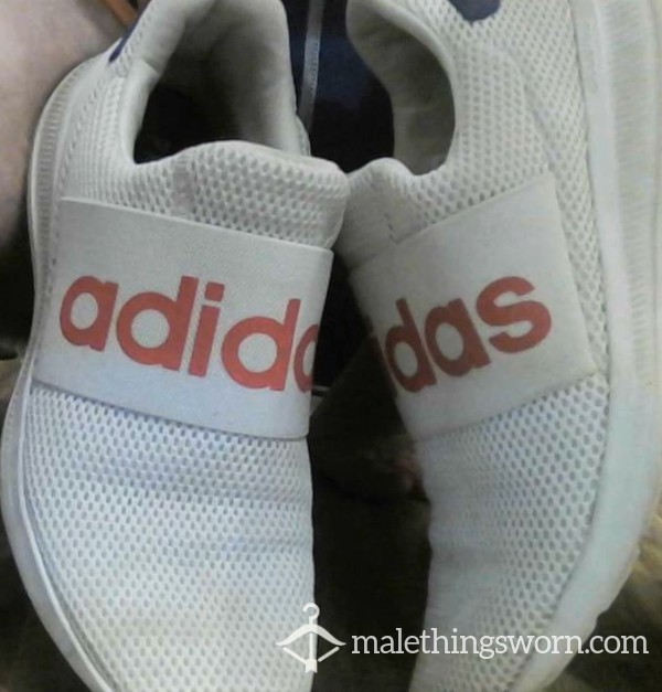 Adidas White Slip On Shoes
