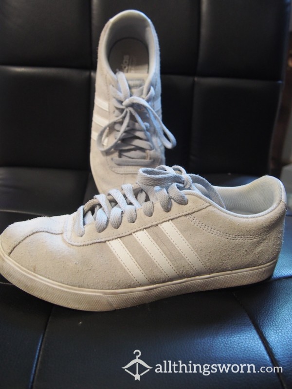 Adidas Worn Grey Shoes