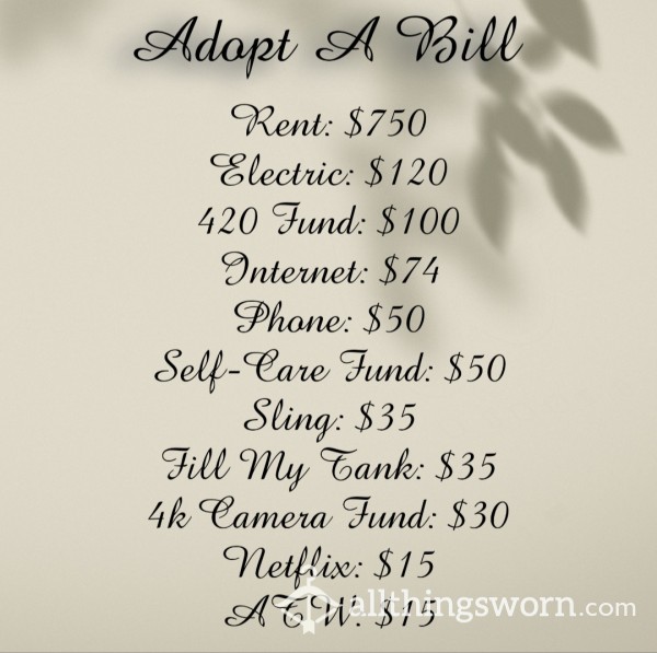 Adopt A Bill.