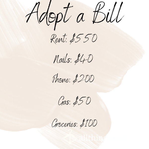Adopt A Bill 🖤😘