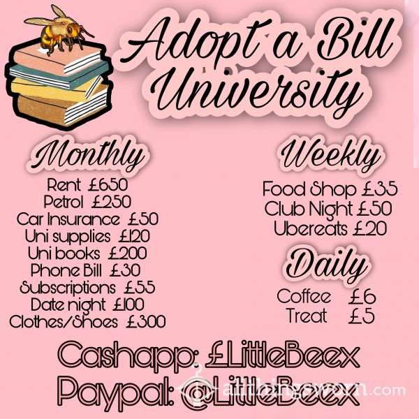 Adopt A Bill For University