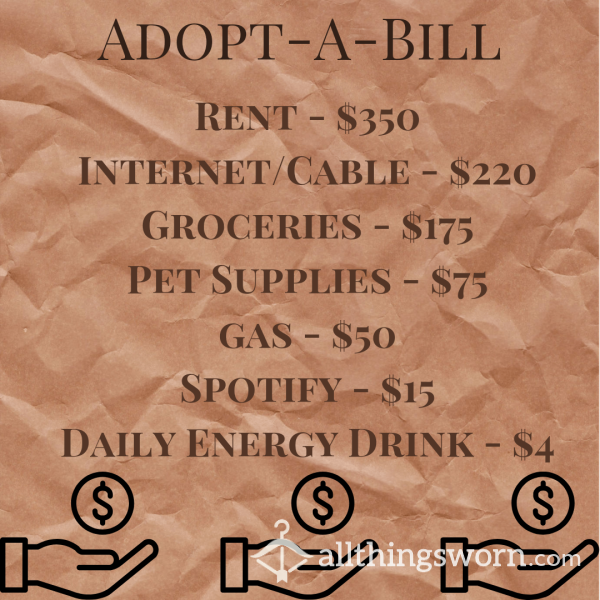 Adopt-A-Bill: Monthly Expenses