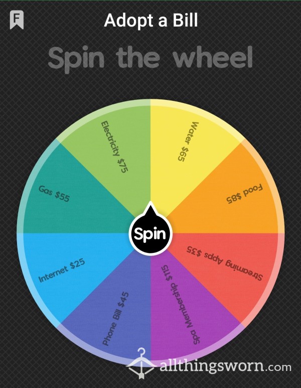 Adopt A Bill Wheel Spin