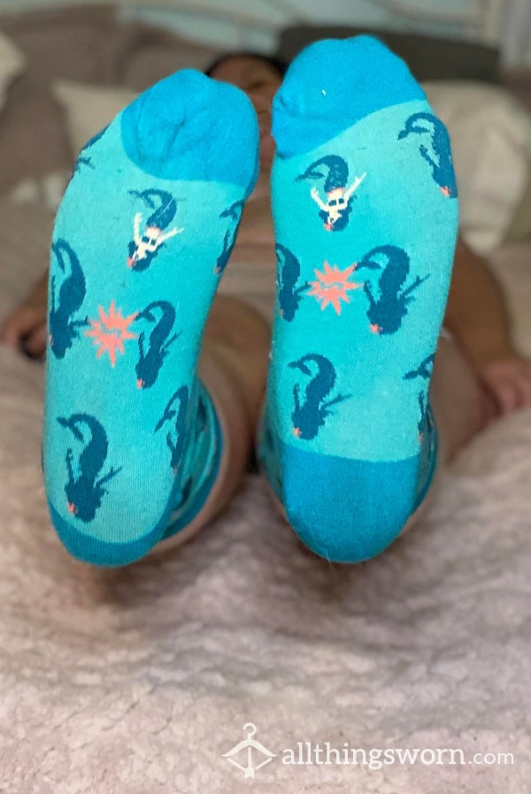 Adorable And My FAVE! MERMAID SOCKS-USED!