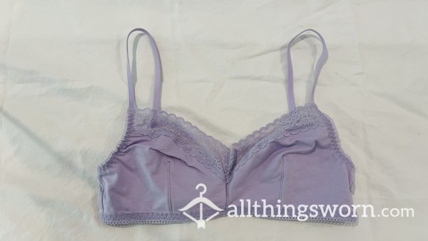 Adorable Lilac Savage X Fenty Lace-Trimmed Bralette