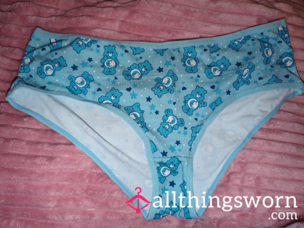 Adult Size UK 20. Super Cute Baby Blue Carebear Panties
