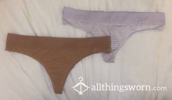 Aerie Cotton Thongs Worn Just The Way You Like :))