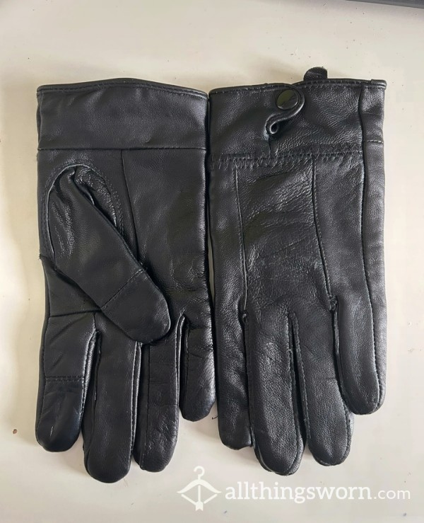 Airline Flight Leather Gloves Size Small