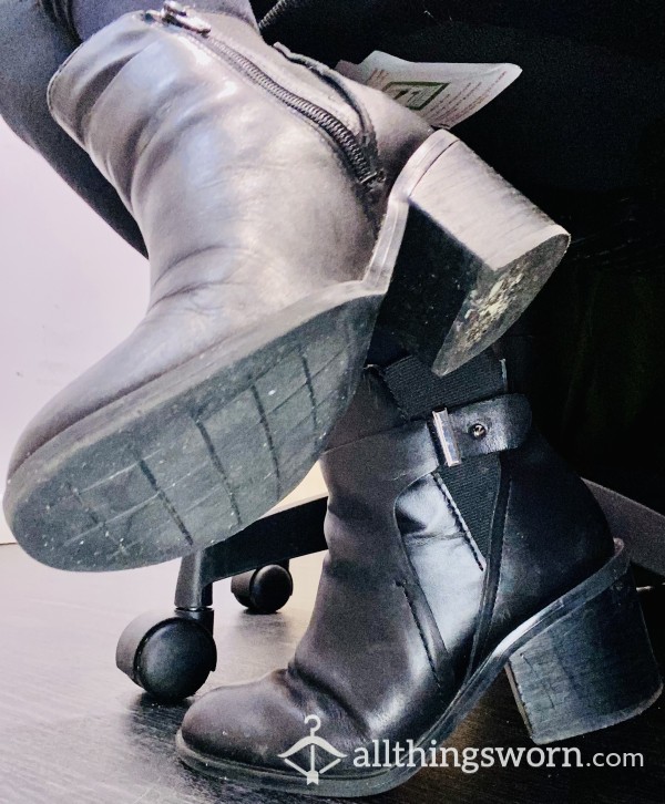 ALDO Black Leather Boots