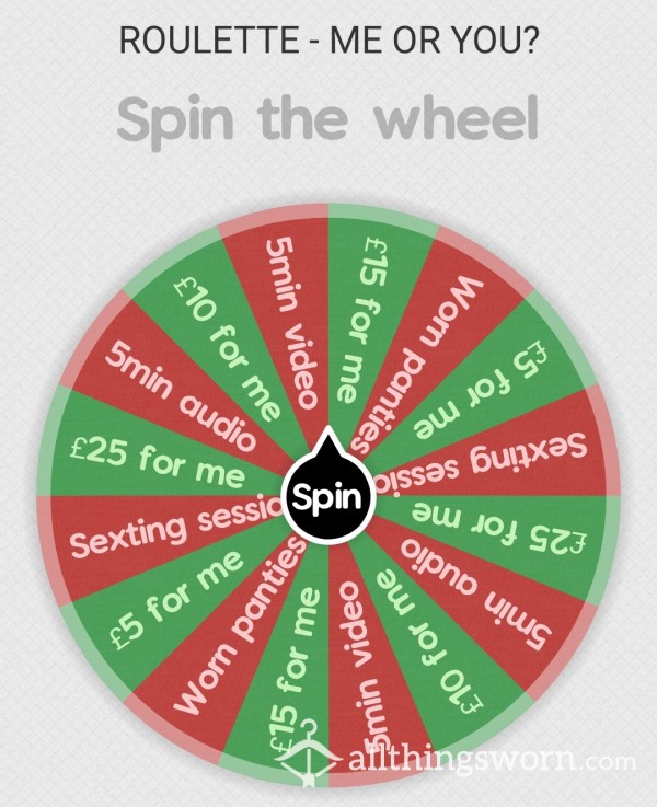 Wheel !! - Alex Steels Big Wheel #3 - Roulette Wheel - 50/50 Chance Win/Lose