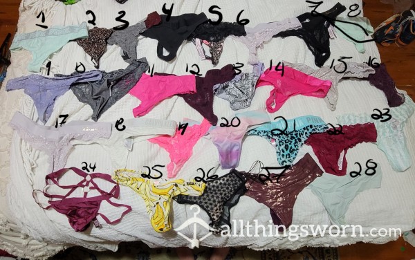 All My Clean Panties Available For Wears!