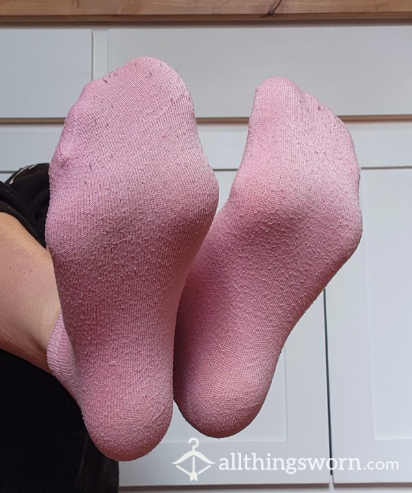 All Pink Ankle Socks