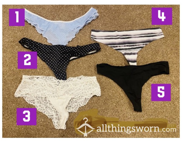 All The Pretty Little Thongs 😍- You Pick, I Wear! You Pick My Thong, You’ll Be Glad You Did!!!