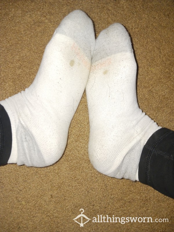 All White Ankle Socks (5 Pairs)
