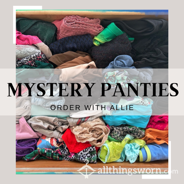 Allie’s Mystery Panties | 2 Day Wear | Free US Shipping