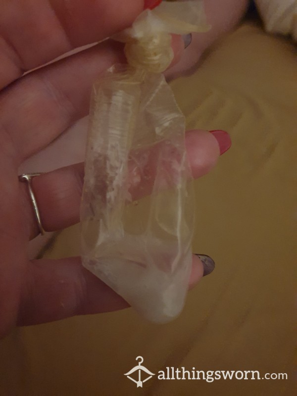 Alpha Cum Filled Condom For Losers