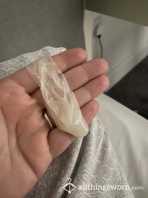 Alpha Filled Condoms, Covered In My Juices!