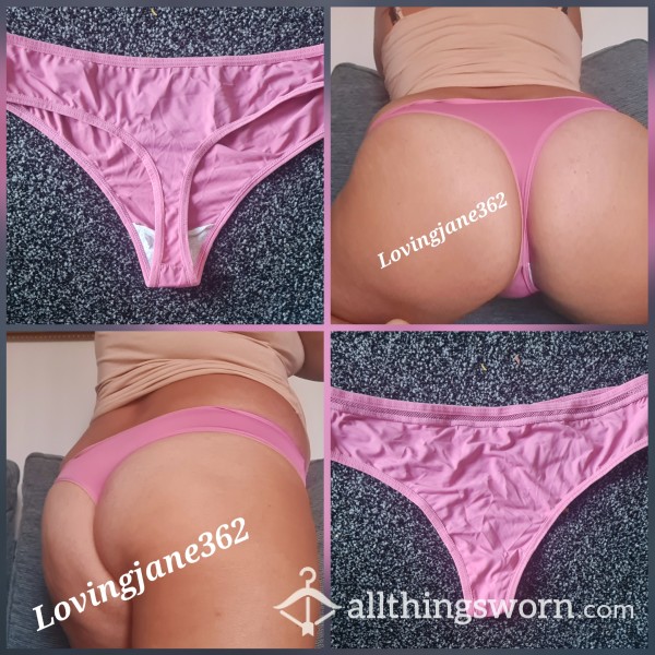 Amazing Pink Silky Thong