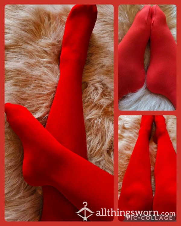 🥵😈 Amazing Red Sex Session Stockings 😈🥵
