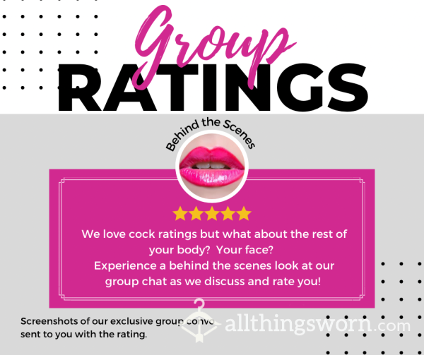 An Experience Where We Rate You!