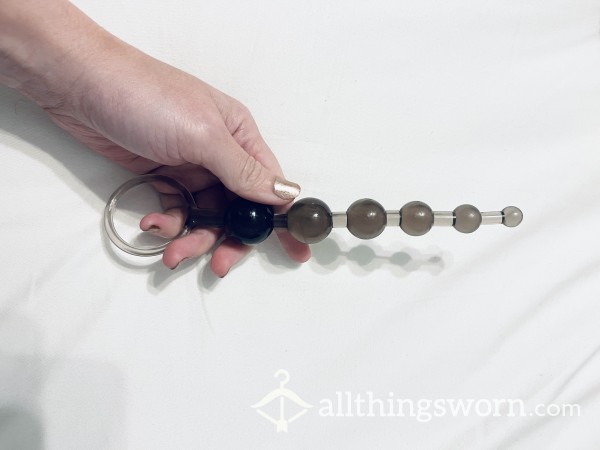 Sold! Anal Beads: 6 Inches Used Toy