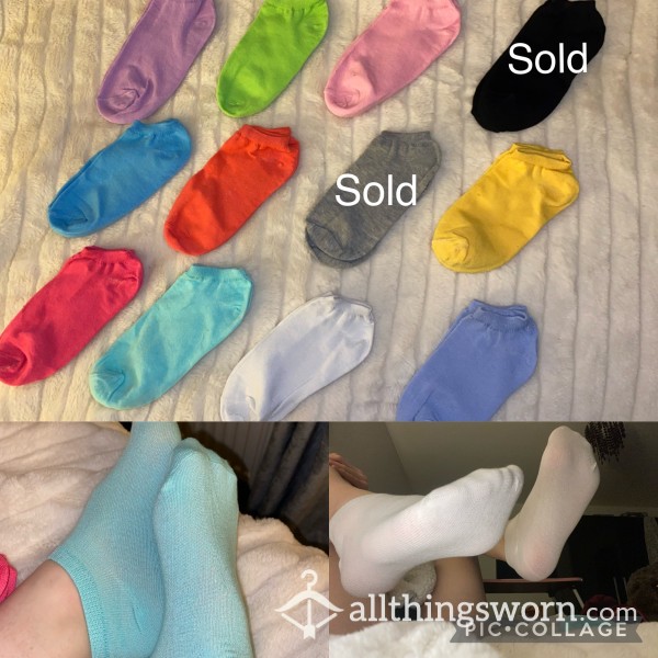 Ankle Socks In A Variety Of Colours - 4 Days Wear!