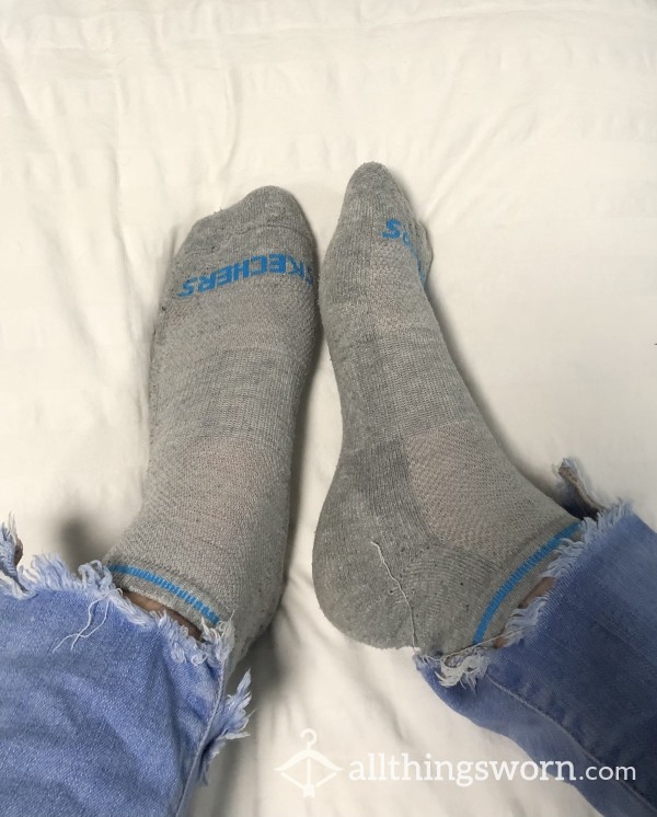 Sweaty Old Ankle Socks From Sketchers🥵