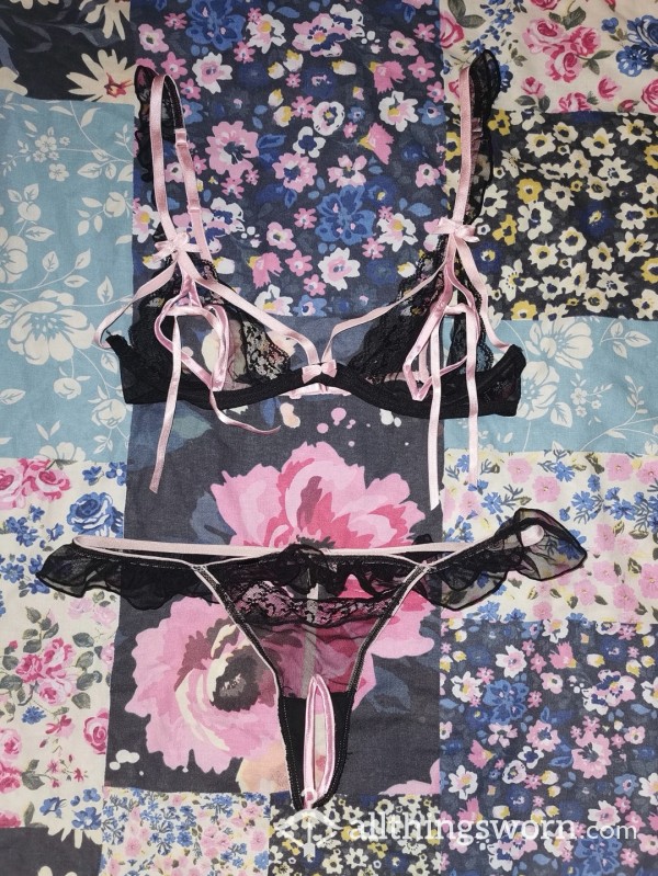Ann Summers Crotchless Set (perfect For A Slutty Sissy To Get Fucked In)